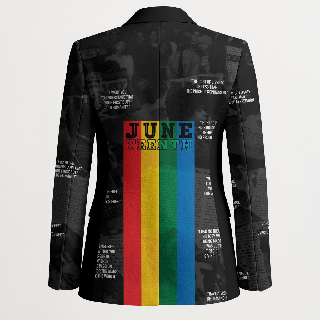 Juneteenth 2026 Black History Blazer Freedom Quotes Collage