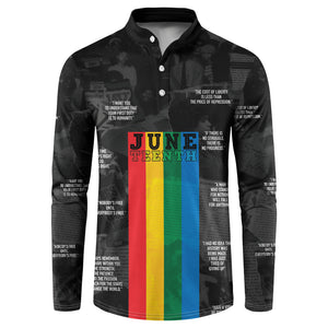 Juneteenth 2026 Black History Button Sweatshirt Freedom Quotes Collage