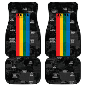 Juneteenth 2026 Black History Car Mats Freedom Quotes Collage