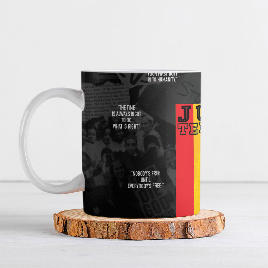 Juneteenth 2026 Black History Ceramic Mug Freedom Quotes Collage