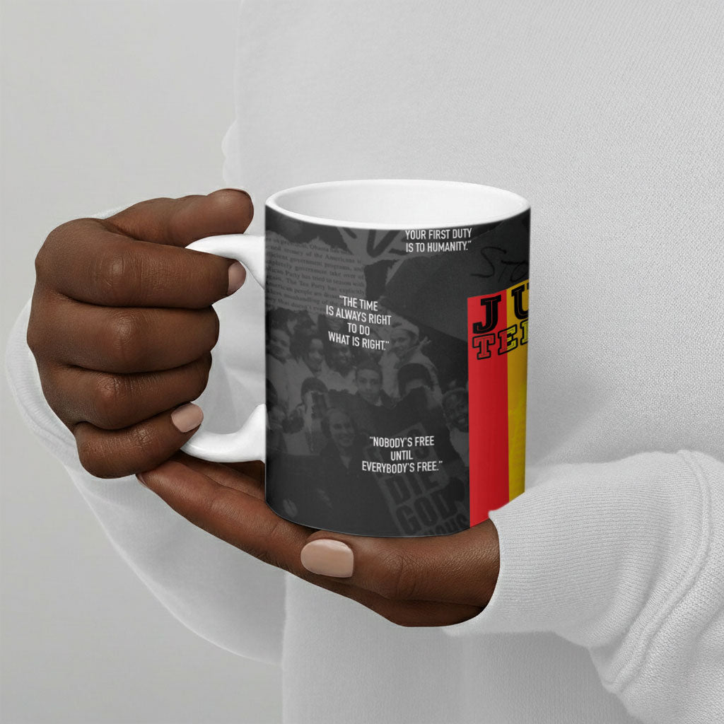 Juneteenth 2026 Black History Ceramic Mug Freedom Quotes Collage