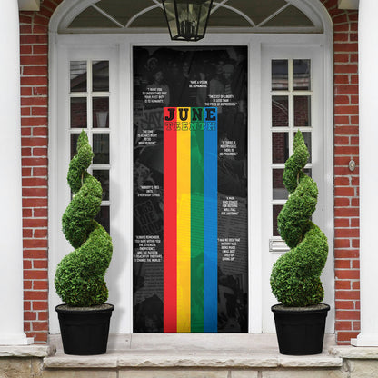 Juneteenth 2026 Black History Door Cover Freedom Quotes Collage