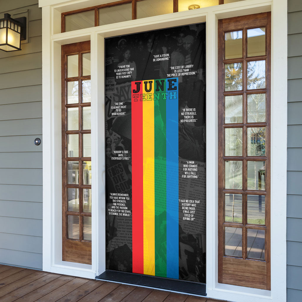 Juneteenth 2026 Black History Door Cover Freedom Quotes Collage