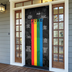 Juneteenth 2026 Black History Door Cover Freedom Quotes Collage