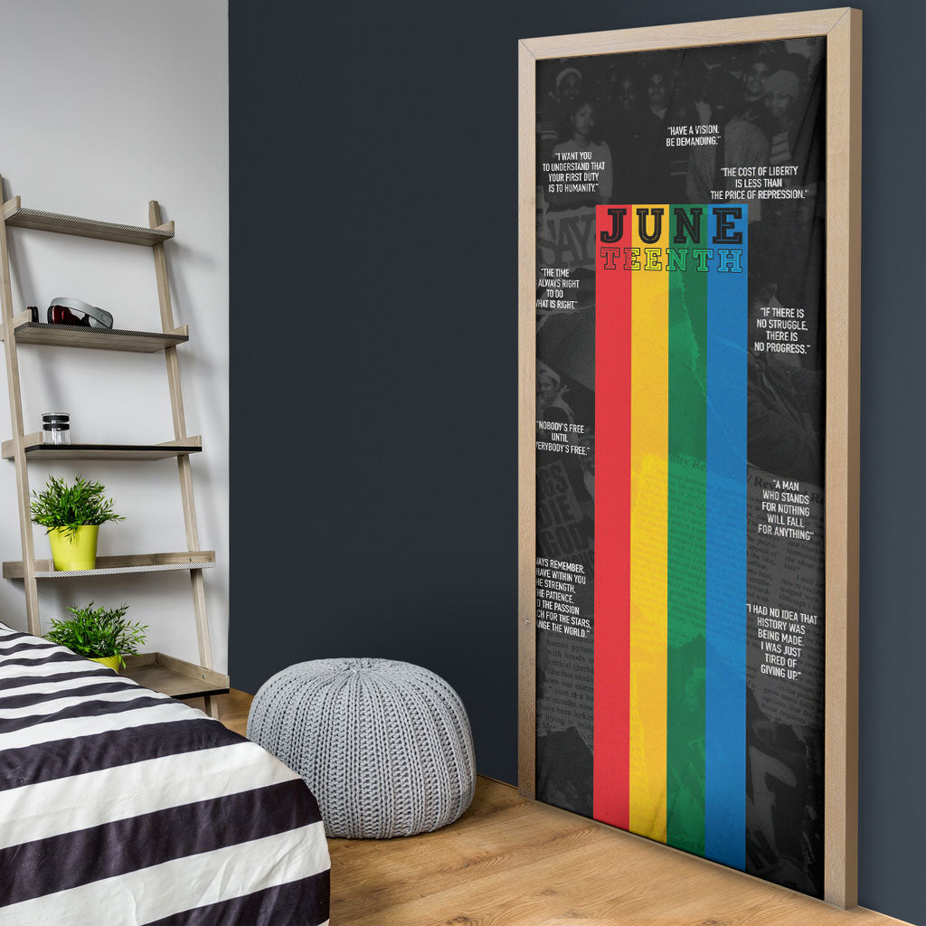 Juneteenth 2026 Black History Door Cover Freedom Quotes Collage