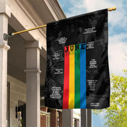 Juneteenth 2026 Black History Garden Flag Freedom Quotes Collage