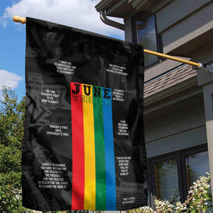 Juneteenth 2026 Black History Garden Flag Freedom Quotes Collage