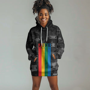 Juneteenth 2026 Black History Hoodie Dress Freedom Quotes Collage