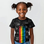 Juneteenth 2026 Black History Kid T shirt Freedom Quotes Collage