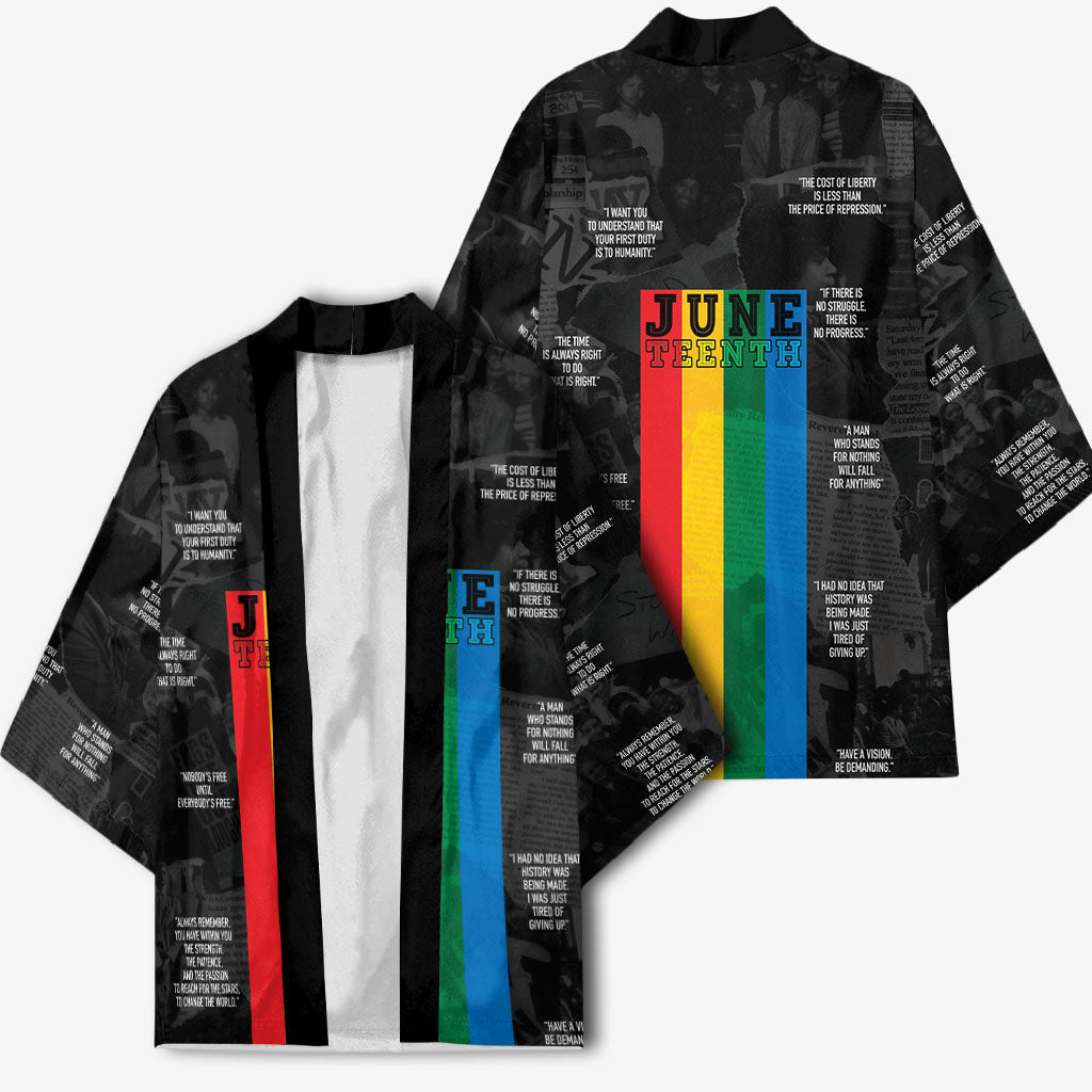 Juneteenth 2026 Black History Kimono Freedom Quotes Collage
