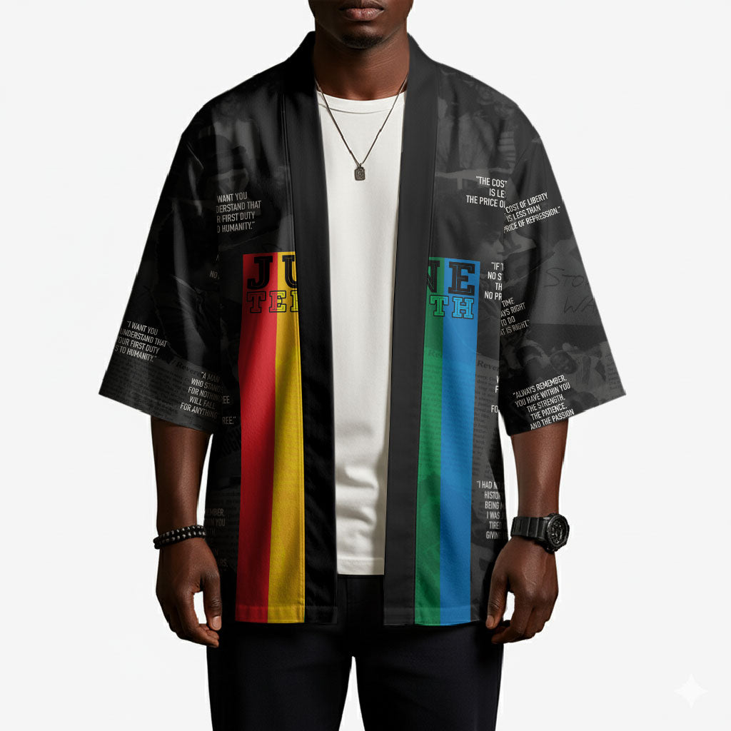 Juneteenth 2026 Black History Kimono Freedom Quotes Collage