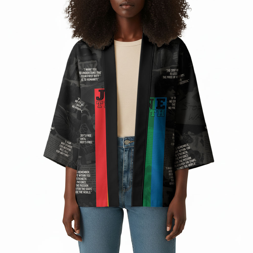 Juneteenth 2026 Black History Kimono Freedom Quotes Collage
