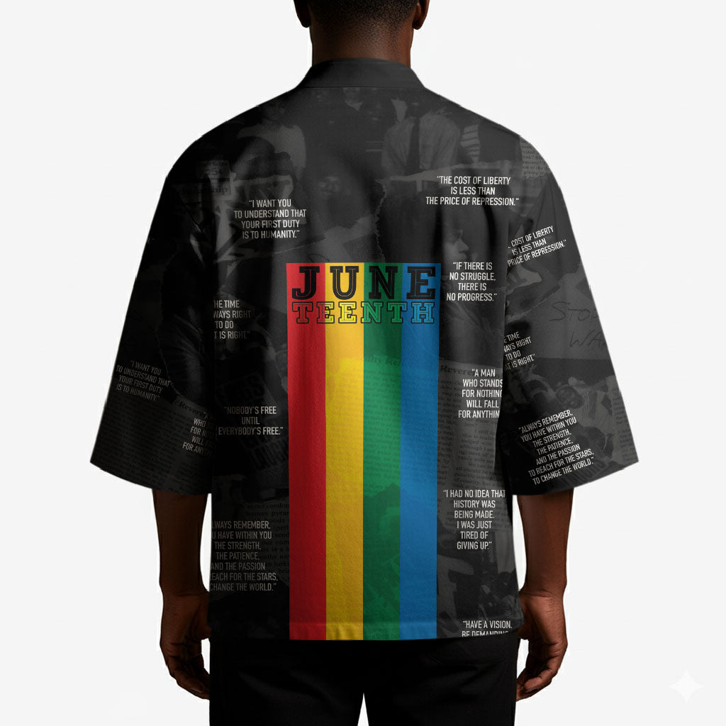 Juneteenth 2026 Black History Kimono Freedom Quotes Collage