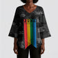 Juneteenth 2026 Black History Kimono Sleeve Blouse Freedom Quotes Collage