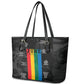 Juneteenth 2026 Black History Leather Tote Bag Freedom Quotes Collage