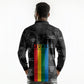 Juneteenth 2026 Black History Long Sleeve Polo Shirt Freedom Quotes Collage