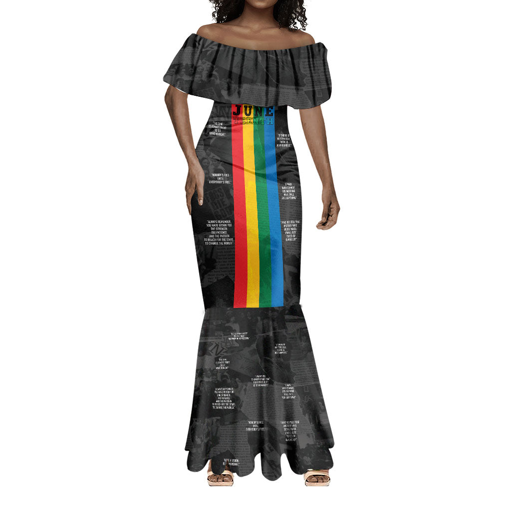 Juneteenth 2026 Black History Mermaid Dress Freedom Quotes Collage