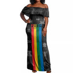 Juneteenth 2026 Black History Off Shoulder Maxi Dress Freedom Quotes Collage