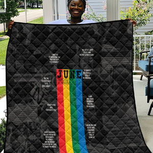 Juneteenth 2026 Black History Quilt Freedom Quotes Collage