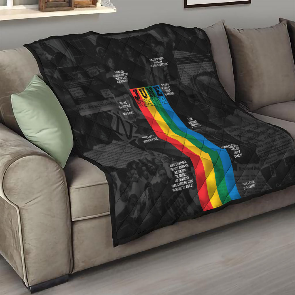 Juneteenth 2026 Black History Quilt Freedom Quotes Collage