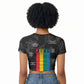 Juneteenth 2026 Black History Raglan Cropped T shirt Freedom Quotes Collage
