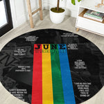 Juneteenth 2026 Black History Round Carpet Freedom Quotes Collage