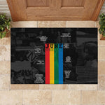 Juneteenth 2026 Black History Rubber Doormat Freedom Quotes Collage