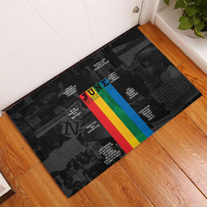 Juneteenth 2026 Black History Rubber Doormat Freedom Quotes Collage