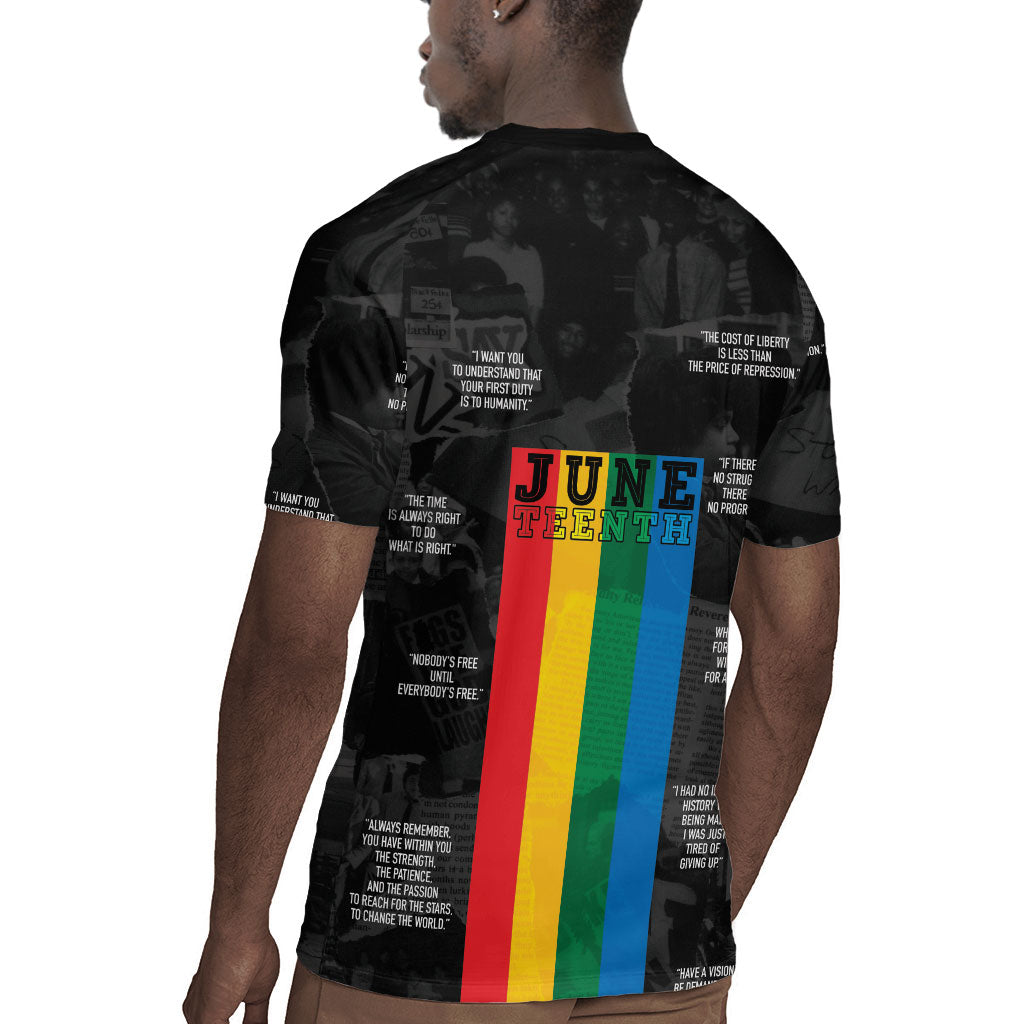 Juneteenth 2026 Black History Rugby Jersey Freedom Quotes Collage