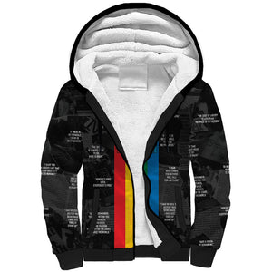 Juneteenth 2026 Black History Sherpa Hoodie Freedom Quotes Collage