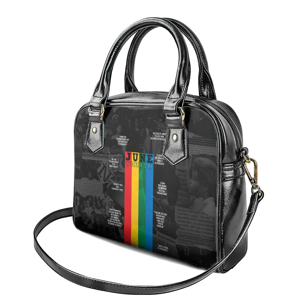 Juneteenth 2026 Black History Shoulder Handbag Freedom Quotes Collage