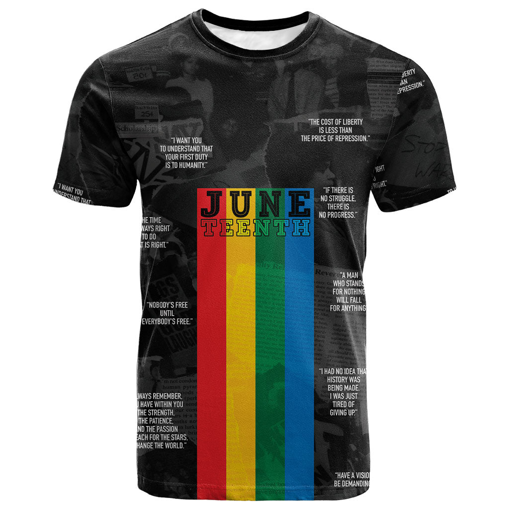 Juneteenth 2026 Black History T shirt Freedom Quotes Collage