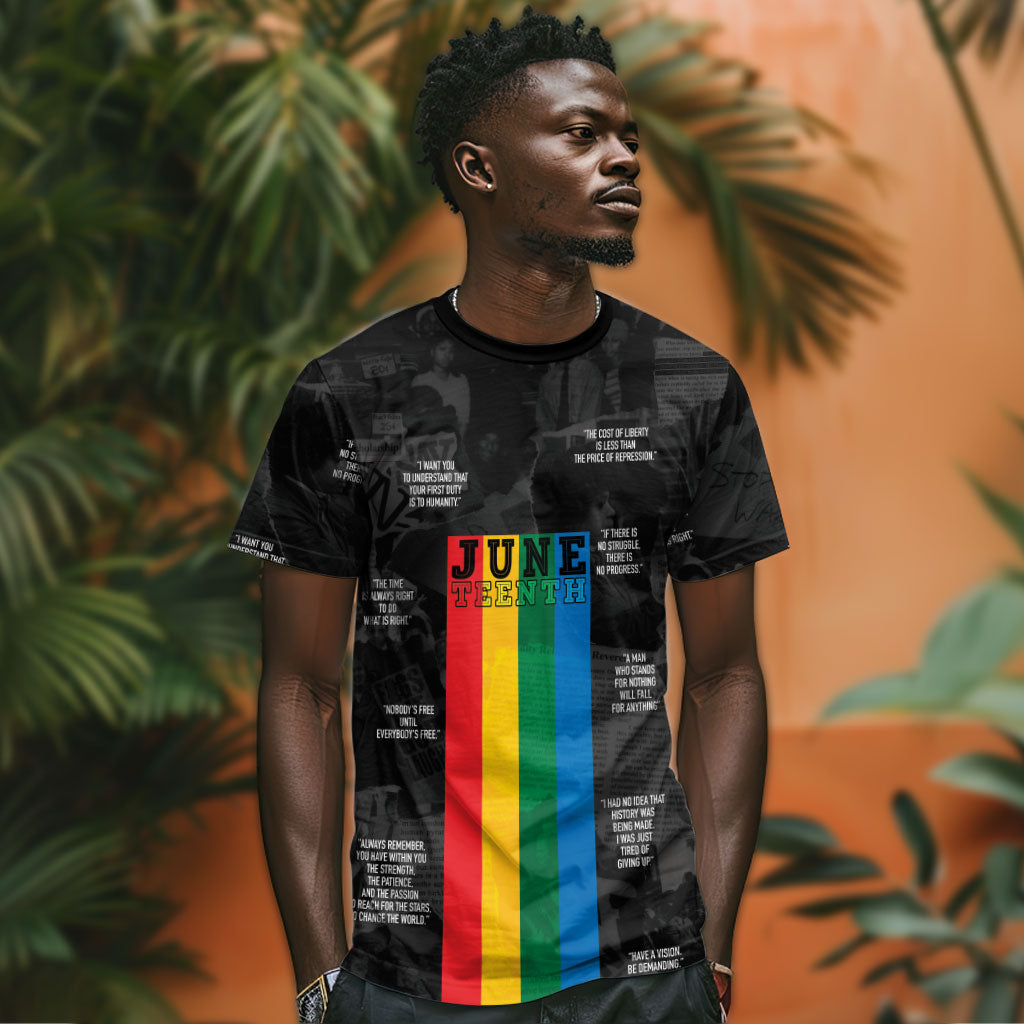 Juneteenth 2026 Black History T shirt Freedom Quotes Collage