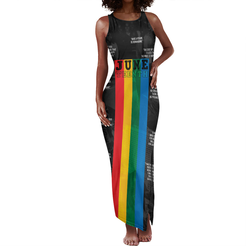 Juneteenth 2026 Black History Tank Maxi Dress Freedom Quotes Collage