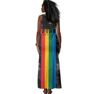 Juneteenth 2026 Black History Tank Maxi Dress Freedom Quotes Collage