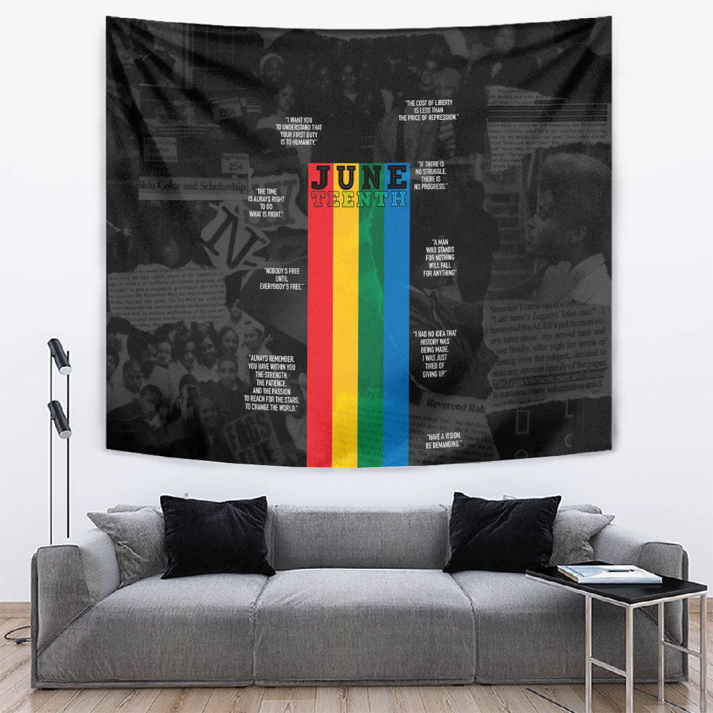 Juneteenth 2026 Black History Tapestry Freedom Quotes Collage