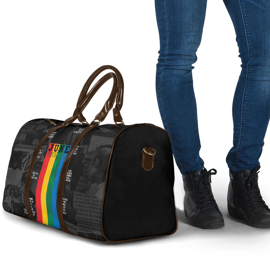 Juneteenth 2026 Black History Travel Bag Freedom Quotes Collage