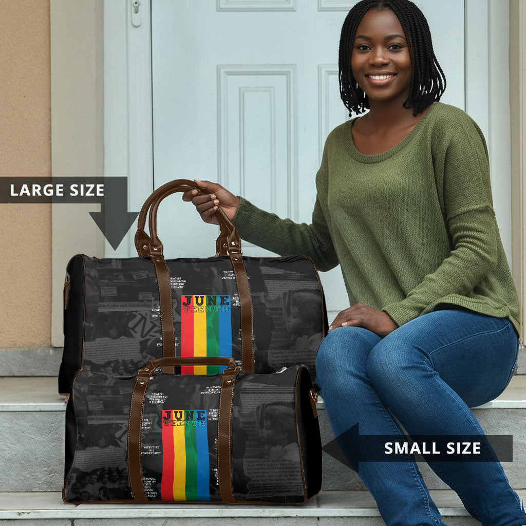 Juneteenth 2026 Black History Travel Bag Freedom Quotes Collage