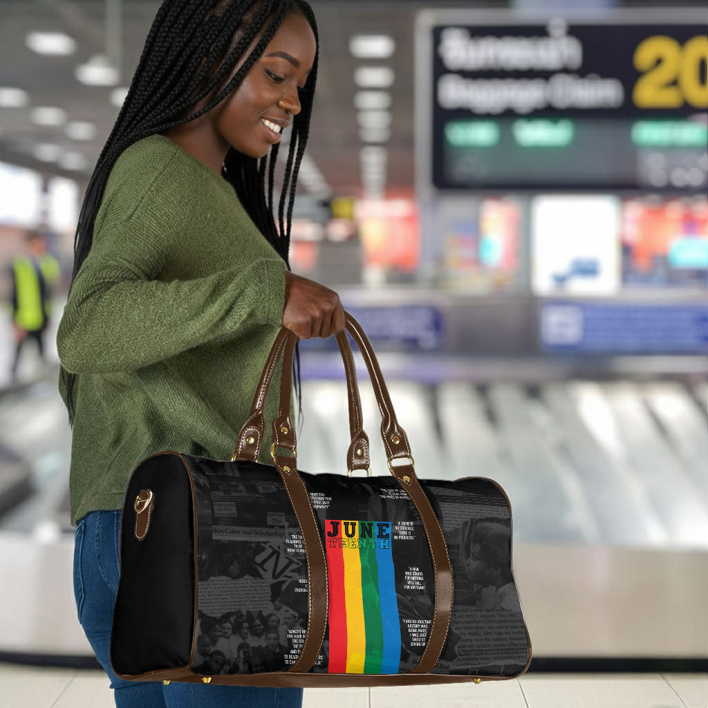 Juneteenth 2026 Black History Travel Bag Freedom Quotes Collage