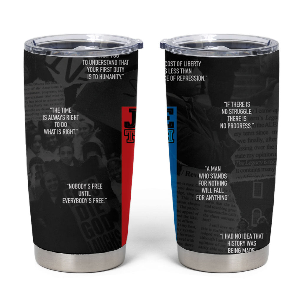 Juneteenth 2026 Black History Tumbler Cup Freedom Quotes Collage