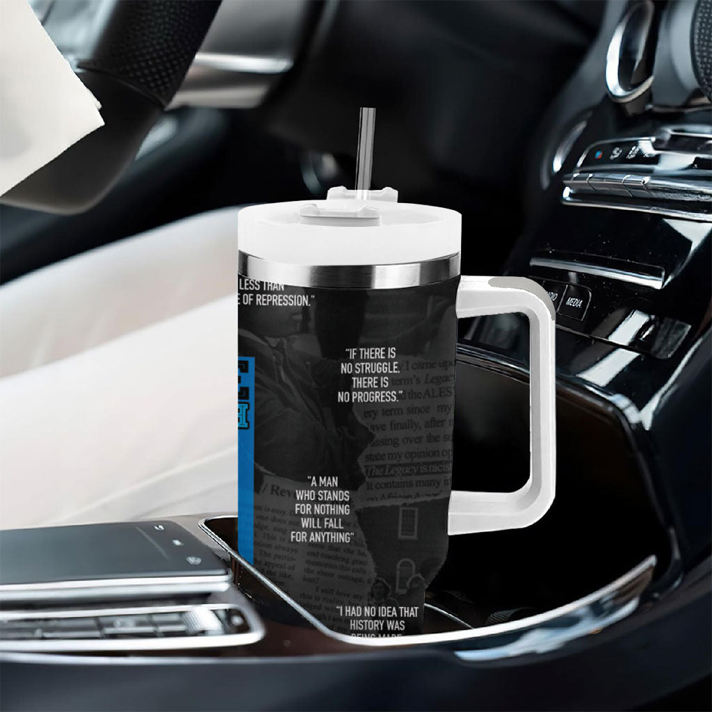 Juneteenth 2026 Black History Tumbler With Handle Freedom Quotes Collage