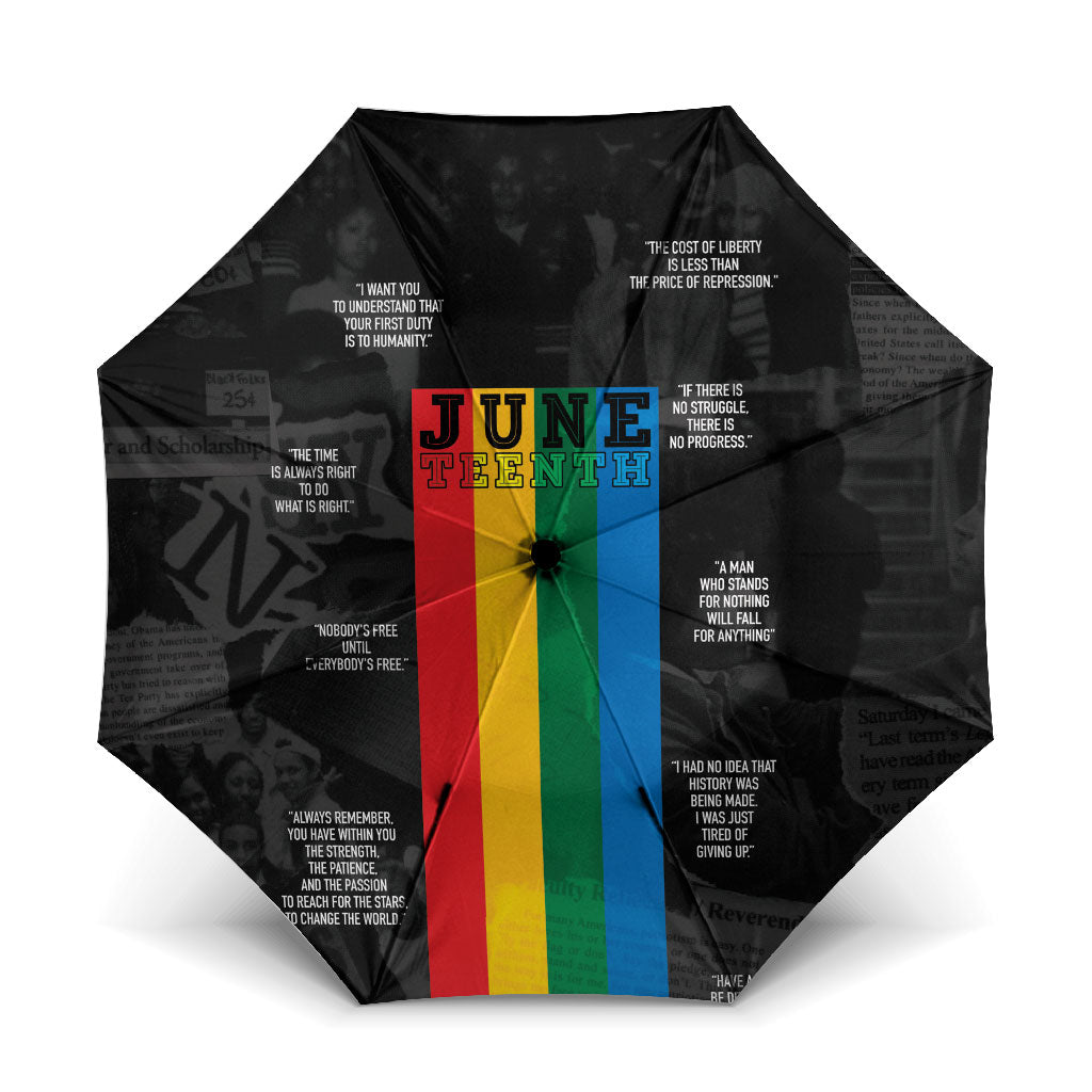 Juneteenth 2026 Black History Umbrella Freedom Quotes Collage