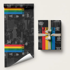 Juneteenth 2026 Black History Wrapping Paper Freedom Quotes Collage