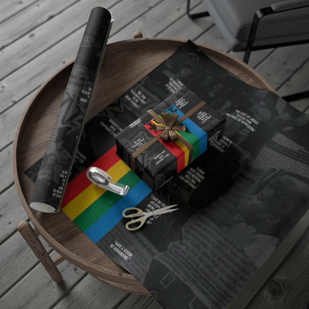 Juneteenth 2026 Black History Wrapping Paper Freedom Quotes Collage