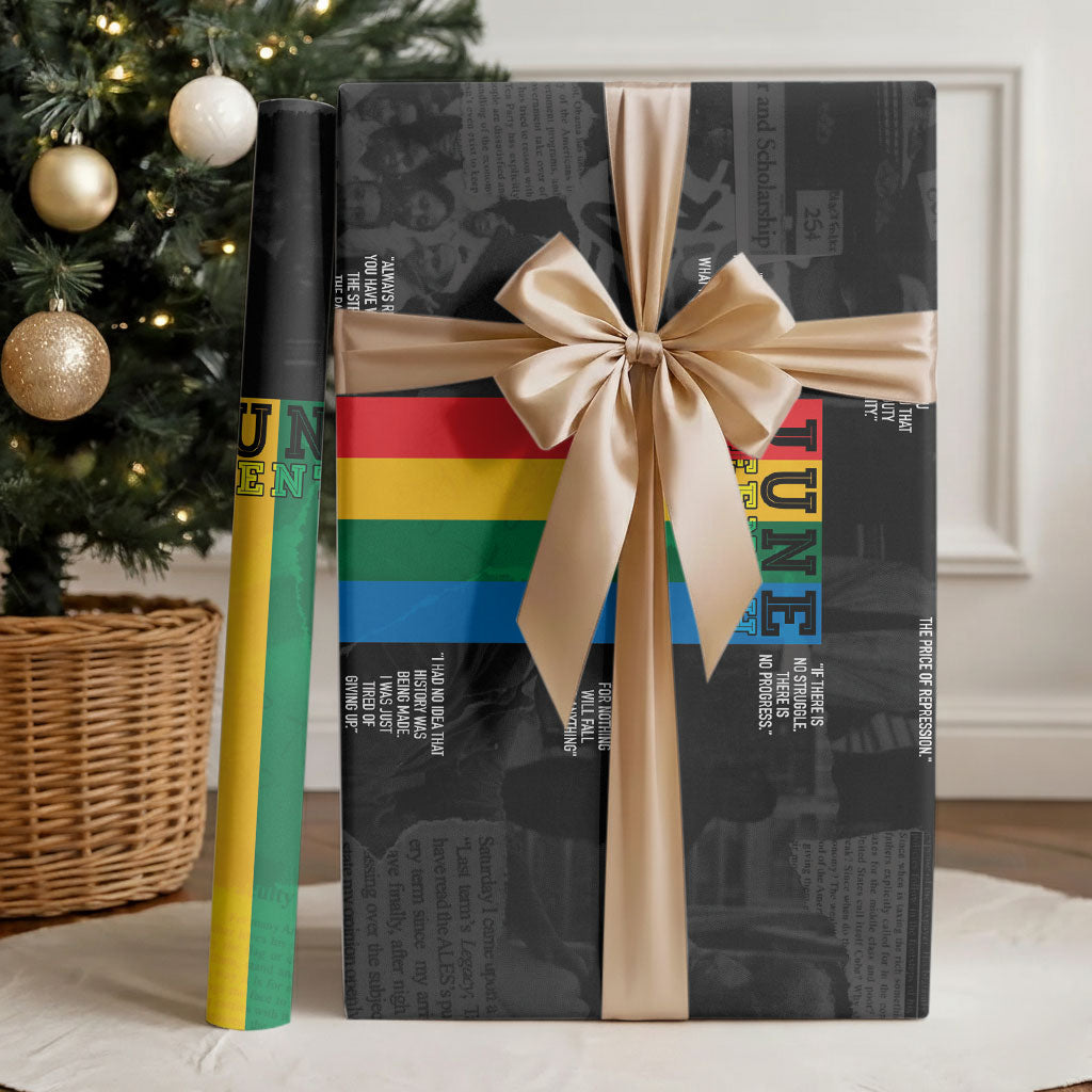 Juneteenth 2026 Black History Wrapping Paper Freedom Quotes Collage