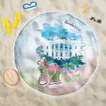 Chucks N Pearls 2024 Beach Blanket Pink Green Rocking The World