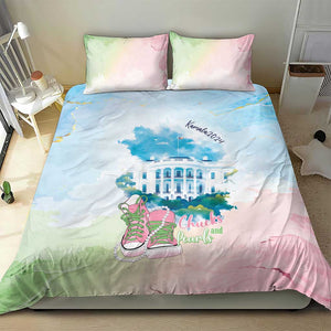 Chucks N Pearls 2024 Bedding Set Pink Green Rocking The World