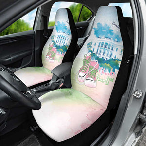 Chucks N Pearls 2024 Car Seat Cover Pink Green Rocking The World