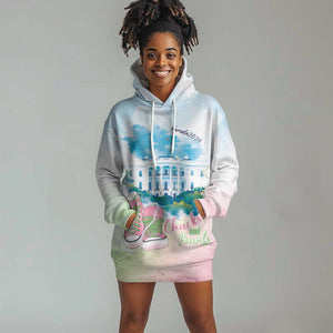 Chucks N Pearls 2024 Hoodie Dress Pink Green Rocking The World