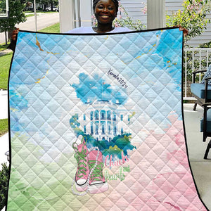 Chucks N Pearls 2024 Quilt Pink Green Rocking The World